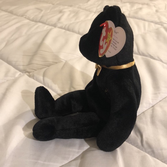 “The End” Bear TY Beanie Baby, Black Bear, Vintage Collectible 1999 - Picture 4 of 14